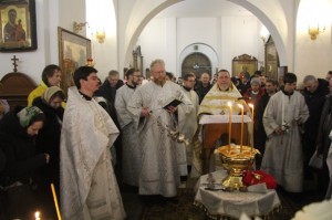 В Богоявленском мужском монастыре совершили Божественную Литургию в день двунадесятого праздника Крещение Господа Бога и Спаса нашего Иисуса Христа.