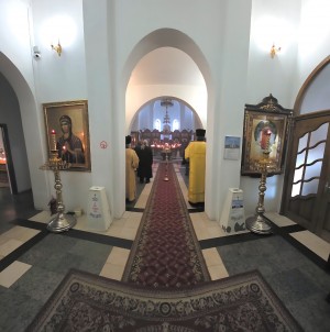 В канун Недели 14-й по Пятидесятнице и церковного новолетия Игумен Нестор (Болков) совершил всенощное бдение в Богоявленской обители.