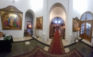 В канун Недели 4-й Великого поста игумен Нестор (Болков) совершил всенощное бдение в Богоявленском мужском монастыре.