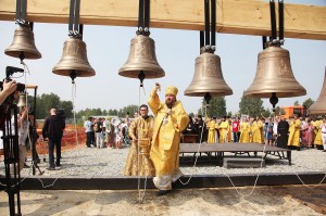 Торжественное Богослужение в строящемся соборе
