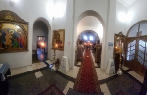 В Богоявленском епархиальном мужском монастыре совершили всенощное бдение  с литией.