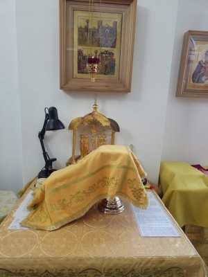 15 июня 2025 года, в 1-ю Неделю по Пятидесятнице и празднования Собора всех святых, Игумен Нестор (Болков) совершил Божественную Литургию в Богоявленском епархиальном мужском монастыре города Челябинска.