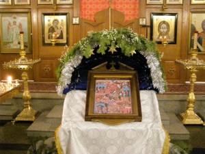 Вечернее субботнее и утреннее воскресное Богослужение в храме монастыря 07.01.2018