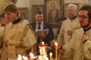 Настоятель Богоявленского епархиального мужского монастыря Игумен Нестор (Болков) принял участие в богослужение в храме иконы Божией Матери «Всех скорбящих Радость» Челябинского Одигитриевского женского монастыря., 