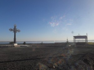 УСТАНОВКА ПОКЛОННОГО КРЕСТА В БОГОЯВЛЕНСКОМ МОНАСТЫРЕ, 