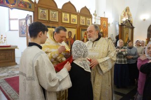 В Крещенский Сочельник Игумен Нестор (Болков ) возглавил Божественную Литургию в Богоявленском мужском монастыре., 