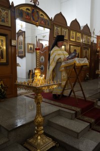 В Богоявленском  мужском монастыре  Игумен Нестор (Болков ) возглавил Божественную Литургию в Рождество Господа Бога и Спаса нашего Иисуса Христа в Богоявленском мужском монастыре города Челябинска., 