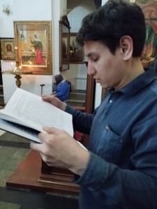 Игумен Нестор (Болков ) совершил вечернее богослужение с чтением Великого покаянного канона Андрея Критского в Богоявленском мужском монастыре., 