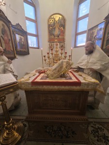 В Богоявленском  мужском монастыре  Игумен Нестор (Болков ) возглавил Божественную Литургию в Рождество Господа Бога и Спаса нашего Иисуса Христа в Богоявленском мужском монастыре города Челябинска., 