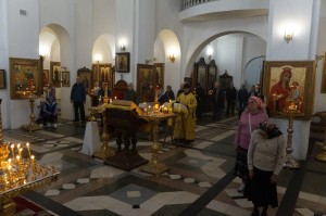 В канун Недели 14-й по Пятидесятнице и церковного новолетия Игумен Нестор (Болков) совершил всенощное бдение в Богоявленской обители., 