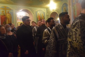 Игумен Нестор(Болков), настоятель Богоявленского мужского монастыря г. Челябинска, принял участие в вечернем богослужение с чином прощения, которую возглавил митрополит Алексий в Свято-Симеоновском кафедральном соборе., 