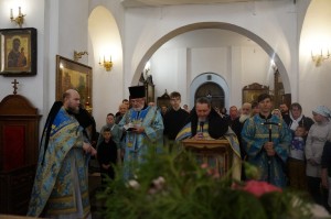 В Богоявленском епархиальном мужском монастыре города Челябинска совершили Божественную Литургию., 