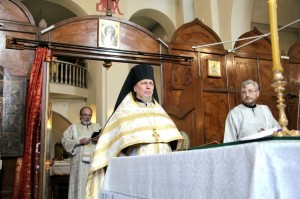 В Недели 7-й по Пасхе Игумен Нестор (Болков ) совершил Божественную Литургию святителя Иоанна Златоустого в Богоявленском мужском монастыре., 