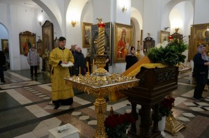 В Богоявленском епархиальном мужском монастыре Игумен Нестор (Болков ) совершил Всенощное бдение с литией., 