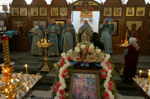 Игумен Нестор (Болков ) совершил Божественную Литургию в Богоявленском епархиальном мужском монастыре города Челябинска., 