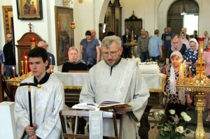 В Недели 7-й по Пасхе Игумен Нестор (Болков ) совершил Божественную Литургию святителя Иоанна Златоустого в Богоявленском мужском монастыре., 