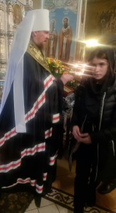 Игумен Нестор(Болков), настоятель Богоявленского мужского монастыря г. Челябинска, принял участие в вечернем богослужение с чином прощения, которую возглавил митрополит Алексий в Свято-Симеоновском кафедральном соборе., 