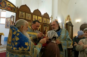 В праздник Покрова Пресвятой Богородицы Игумен Нестор (Болков) совершил Божественную Литургию., 