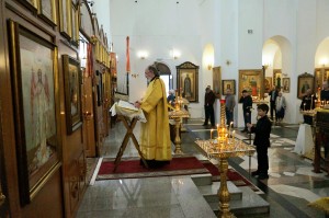 29 июня 2025 года,в Неделю 3-ю по Пятидесятнице и в день празднования перенесения мощей святителя Феофана, Затворника Вышенского , Игумен Нестор (Болков) совершил Божественную Литургию в Богоявленском епархиальном мужском монастыре городаЧелябинска., 