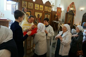 29 мая 2025 года,в двунадесятый праздник Вознесения Господня Игумен Нестор (Болков ) совершил Божественную Литургию святителя Иоанна Златоуста в Богоявленском епархиальном мужском монастыре города Челябинска., 