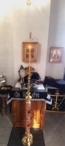 В Богоявленском епархиальном мужском монастыре совершили первую в наступившем году Литургию Преждеосвященных Даров., 