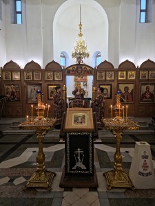 В Богоявленском  мужском монастыре города Челябинска совершили всенощное бдение  с литией., 