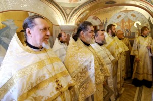 Настоятель Богоявленского епархиального мужского монастыря Игумен Нестор (Болков)принял участие в Божественной Литургии в кафедральном соборе Рождества Христова., 