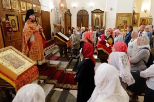 28 мая, в праздник отдания Пасхи, митрополит Челябинский и Миасский Алексий совершил Божественную Литургию в Богоявленском епархиальном мужском монастыре города Челябинска., 