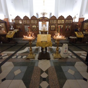 В Богоявленском епархиальном мужском монастыре Игумен Нестор (Болков ) возглавил Всенощное бдение с литией., 