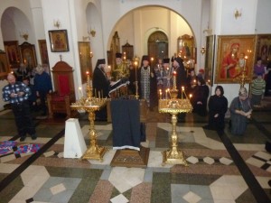 3 марта 2025 года,  в первый день Великого поста,  игумен Нестор(Болков) с братией святой обители  совершил великое повечерие с чтением Великого покаянного канона преподобного Андрея Критского в Богоявленском епархиальном мужском монастыре г. Челябинска., 