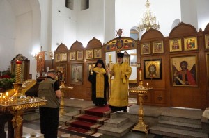 В Богоявленском епархиальном мужском монастыре Игумен Нестор (Болков ) совершил Всенощное бдение ., 