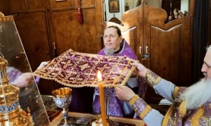 Игумен Нестор(Болков) с клириками обители в Неделю 2-ю Великого поста совершил Литургию Василия Великого в Богоявленском мужском монастыре., 