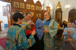 В Богоявленском епархиальном мужском монастыре города Челябинска совершили Божественную Литургию., 