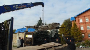 УСТАНОВКА ПОКЛОННОГО КРЕСТА В БОГОЯВЛЕНСКОМ МОНАСТЫРЕ, 