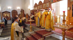 Воскресное Богослужение в храме монастыря 15.10.2017, 