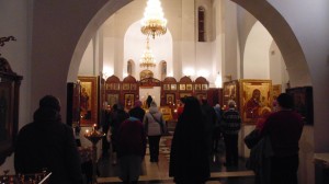 Вечернее субботнее и утреннее воскресное Богослужение в храме монастыря 18-19.11.2017, 