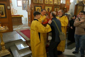 21 декабря 2025 года Игумен Нестор (Болков ) возглавил Воскресную Божественную Литургию в Богоявленском епархиальном мужском монастыре., 