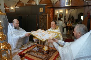 29 мая 2025 года,в двунадесятый праздник Вознесения Господня Игумен Нестор (Болков ) совершил Божественную Литургию святителя Иоанна Златоуста в Богоявленском епархиальном мужском монастыре города Челябинска., 