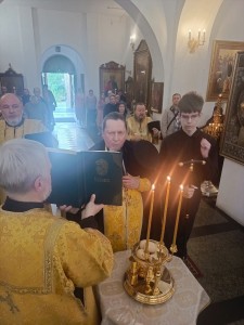 6 сентября 2025 года, в канун  13-й Недели по Пятидесятнице, Игумен Нестор (Болков ) совершил  всенощное бдение с литией  в Богоявленском епархиальном мужском монастыре города Челябинска., 