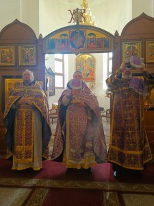 Игумен Нестор (Болков ) совершил Божественную Литургию в Богоявленском епархиальном мужском монастыре г. Челябинска., 