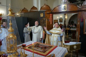 В Богоявленском епархиальном мужском монастыре города Челябинска совершили Божественную Литургию., 