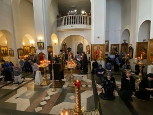 В Богоявленском епархиальном мужском монастыре  прочитали 4-ю часть ВЕЛИКОГО ПОКАЯННОГО КАНОНА ПРП. АНДРЕЯ КРИТСКОГО., 