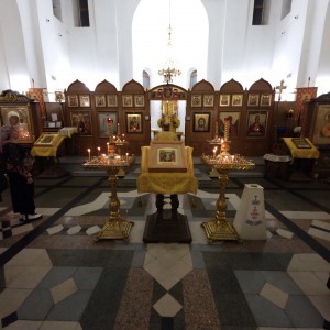 В Богоявленском епархиальном мужском монастыре Игумен Нестор (Болков ) совершил Всенощное бдение с литией., 