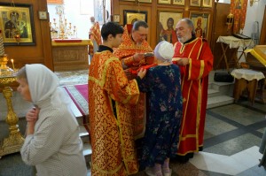 В Богоявленском епархиальном мужском монастыре города Челябинска совершили Божественную Литургию., 