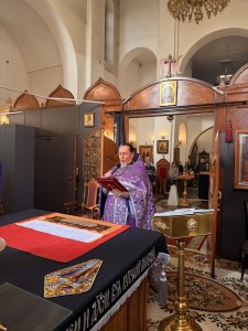 В Неделю 5-ю Великого поста Игумен Нестор (Болков) возглавил Божественную Литургию в Богоявленском мужском монастыре города Челябинска., 