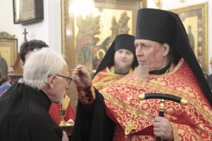 В канун Недели о самарянине, Игумен Нестор (Болков ) совершил всенощное бдение в Богоявленском мужском монастыре., 