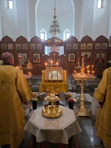 14 июня 2025 года, в канун 1-й Недели по Пятидесятнице и празднования Собора всех святых, Игумен Нестор (Болков) совершил всенощное бдение с литией в Богоявленском епархиальном мужском монастыре города Челябинска., 