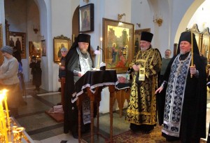 24 февраля 2026 года, во второй день Великого поста, игумен Нестор(Болков) с братией святой обители совершил великое повечерие с чтением Великого покаянного канона преподобного Андрея Критского в Богоявленском мужском монастыре г. Челябинска., 