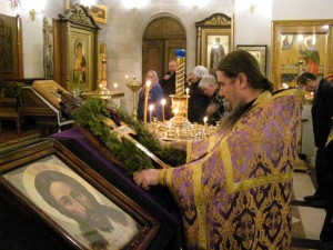 Вечернее субботнее и утреннее воскресное Богослужение в храме монастыря 10-11.03.2018, 