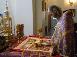 Вечернее субботнее и утреннее воскресное Богослужение в храме монастыря 24-25.03.2018, 